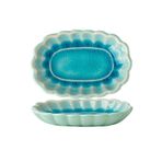 XUJUAN-0227 Salata Kasesi Seramik Baharat Plakası, Kişiselleştirilmiş Çatlak Sır Baharat Plakası Retro Atıştırmalık Tabağı Salata Sosu Daldırma Plakası Atıştırmalık Kasesi