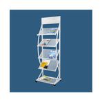 XUJUAN-0227 Yer dergisi standı, dikey zemin gazetelik, broşür saklama, gazete saklama rafı, ofis mobilyası, gazete rafı, dergi rafı (beyaz)