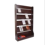 XUJUAN-0227 Yer dergisi standı, yerde duran gazetelik, ahşap bilgi standı, reklam saklama, yer dergi standı (orta)