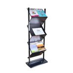 XUJUAN-0227 Yer gazeteliği, A4 zemin, gazete rafı, dergi rafı, dikey çok katmanlı bilgi standı, vitrin, dergi rafı
