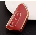 Xukey Volkswagen Golf Skoda Octavia Seat Leon Anahtar Kılıfı - Kırmızı