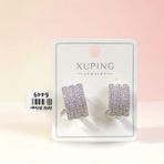 XUPING 10 MM KALIN TAŞLI 15 MM HALKA KÜPE BEYAZ