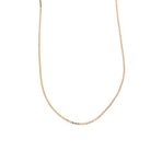 XUPING 2 MM İNCE EZME PUL KOLYE 45 CM GOLD - ROSE BAKIR