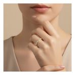 XUPİNG JEWELRY İNCE 6 TAŞ YÜZÜK (Sarı)