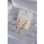 XUPİNG Rose Renk Zirkon Taşlı Kertenkele Model Halka Küpe - TJ-BKP9368