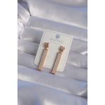 Xuping Rose Renk Zirkon Taşlı Su Yolu Küpe - Lisinya - 001-Renkli