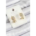 Xuping Zirkon Taşlı Damla Model Gold Renk Kadın Küpe - Lisinya - 001-Renkli