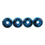 XUXHOU Kaykay Tekerlekleri, 52mm X 30mm 4 Adet/Set Açık Klasik Dayanıklı PU Cruiser Longboard Seyir Ve Yokuş Yokuş Paten (BLUE)