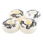 XUXHOU Kaykay Tekerlekleri, 52mm X 30mm 4 Adet/Set Açık Klasik Dayanıklı PU Cruiser Longboard Seyir Ve Yokuş Yokuş Paten (WHITE)