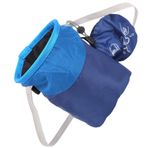 XUXHOU Tırmanışı Tebeşir Çantası, Magnezyum Tozu Torbası Büyük Kapasiteli İpli Tırmanışı, Yan Depolama Halkası Flanel (BLUE)