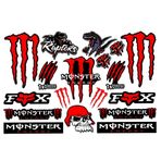 XUZOPIM Monster Energy Sticker Motorcycle Cool Motorcycle Helmet Sticker Stickers for Motorcycles, kaykay, Cars and Off-Road Bikes