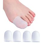 xwanli Jel Toe Caps, Silikon Toe Koruyucu, Ayak Pedleri Ayak Sıvaları Blisterler, Mısır, Kabarcıklar ve Nasırlar için Ayak Ayırıcıları, Sürtünme Ağrı Kesici (Büyük Ayak Parmakları için 4 adet)