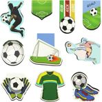 XWCHASA Mıknatıslı kitap ayracı 10 adet manyetik çocuk futbol hediyesi, genç öğrenciler, arkadaşlar, futbol hayranları, kitap severler için küçük hediyeler, mıknatıslı sayfa işaretleyici, okula başlama için