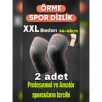 XXL beden 2 Li Set 3D Örme Sporcu Dizlik – Ağrı Azaltıcı, Diz Koruyucu Nefes Alabilir, Kompresyon Destekli, Kaymaz, voleybol, fitness, basketbol, doğa sporları