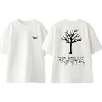 Xxxtentacion Revenge Ağaç Tasarım Sırt Baskılı Pamuk Beyaz Oversize T-Shirt - XL