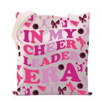 XYANFA In My Cheerleader Era Tote Çanta Amigo Hediye Amigo Koç Takım Tezahürat Kız Anne Tezahürat Sevgilisi Tote Çanta, Cheer Leader Era Tote