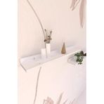 Xyz Duvar Rafı , Beyaz Raf , Ahşap Raf ( 58 Cm)