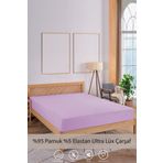 y.h yıldızer home collection Penye-Likralı Lastikli Çarşaf, 120×200 Tek Kişilik %100 Pamuk-Elastan Örme Kumaş, 200 gr/m²