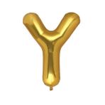 Y Harf Gold Folyo Balon 32-34 Inc 82 cm