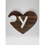 Y Harfi (Sağ Parça) – Ahşap Puzzle Kalp Harf Magnet – Buzdolabı Süsü – İkili Uyumlu (kod:1047)
