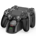 Y Team Charger Dock Station for PS4, 1.8 Hrs Fast Charging for PS4 Charging Station, with LED Indicator Charging Chip, Dual USB Charger Dock for PS4/PS4 Slim/PS4 Pro Charger