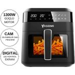 Y60 1300W Akıllı 6l Siyah Fritöz, Şık Tasarım, Güçlü ve Güvenilir, Türkiye Garantili - Açık Beyaz - Gri