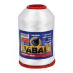 Yabalı Polyester Dikiş Dantel Nakış İplikleri 100 gr Kar Beyaz No 60 100 gr