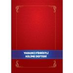 Yabancı Dil Fihristli Kelime Defteri