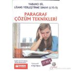 YABANCI DIL LISANS YERLEŞTIRME SINAVI PARAGRAF ÇÖZÜM TEKNIKLERI - A. NEJAT ALPEREN