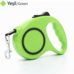 Yacel Sj Makaralı Otomatik 5 Metre Geri Çekilebilen Kedi ve Köpek Gezdirme Tasması / Max 15 kg - Yeşil