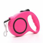 Yacel Ycl Makaralı Otomatik 5 Metre Geri Çekilebilen Kedi ve Köpek Gezdirme Tasması/Max 15 kg (Pembe, 5 Metre)