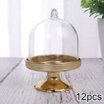 Yaci Shop 12 Adet Tarzı Katmanlı Cam Stand Ikindi Çayı Düğün Tabakları Parti Sofra Takımı Goldensilver Katmanlı Kek Tabağı Standı Cupcake Plakasız (Yurt Dışından) - kek standı - Renkli