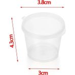 Yaci Shop 2 27ML Tarzı ml Tek Kullanımlık Plastik Paket Servis Sos Kabı Yeniden Kullanılabilir Kaplar Menteşeli Kapaklı Yemek Kutusu Küçük Pigment Boya Kutusu (Yurt Dışından) - gıda saklama şişeleri - Renkli