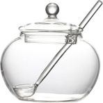 Yaci Shop 250ML Kristal Kavanoz Şekerlik Mutfak Saklama Setleri Kapaklı ve Kaşık Baharatlı Yüksek Li Cam (Yurt Dışından) - gıda saklama şişeleri - Renkli