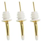 Yaci Shop 3 Adet Altın B Tarzı Upors Şarap Dökücü Paslanmaz Çelik Alkol Likör Muslukları Şişe Dispenseri Şarap Şişesi Tıpası Kapaklı Şarap Aksesuarları (Yurt Dışından)