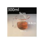 Yaci Shop 300ML Tarzı Akrilik Plastik Dereceli Ölçme Kabı Sıvı Konteyner Epoksi Relicone Yapma Aracı Şeffaf Karıştırma Kabı Ölçüm Kaşığı (Yurt Dışından)