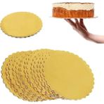 Yaci Shop 5 Adet Tarzı 32CM Ake Kurulu Yuvarlak Tek Kullanımlık Tatlı Tepsisi Altın Kek Tabanı Karton Düğün Doğum Günü Partisi Mutfak Aksesuarları Için Kek Araçları (Yurt Dışından) - kek standı - Renkli