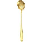 Yaci Shop 5A Stili Çinko Alaşım Çay Kaşığı Altın Kahve Kaşığı Tropikal Hindistan Cevizi Ağacı Tarzı Karıştırma Moda Aksesuarları Kaşık Yaklaşık 10.5cm Mutfak Seti (Yurt Dışından) - Renkli