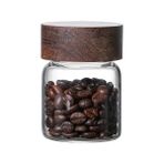Yaci Shop 6X7CM Tarzı Modern Ahşap Kapaklı Spiral Cam Saklama Kavanoz Mutfak Gıda Saklama Kabı Kahve Çekirdeği Çay Can Çeşitli Eşyalar Depolama Şişe Ev Dekor (Yurt Dışından) - gıda saklama şişeleri - Renkli
