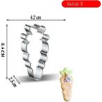 Yaci Shop A-11 Stili Paskalya Yumurtası Tavşan Kalıp Çikolata Kalıp Dıy Kurabiye Pişirme Tepsisi Pasta Fondan Kek Dekorasyon Araçları Kalıp Fondan Damga Çerez (Yurt Dışından) - Kurabiye Kalıbı - Beyaz