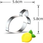 Yaci Shop A-17 Tarzı Meyve Çerez Kesici Kalıp Paslanmaz Çelik Muz Çilek Elma Bisküvi Kalıbı Fondan Kek Pirinç Topu Kalıp Pişirme Mutfak Gereçleri (Yurt Dışından) - Kurabiye Kalıbı - Beyaz