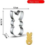 Yaci Shop A-2 Tarzı Paskalya Yumurtası Tavşan Kalıp Çikolata Kalıp Dıy Kurabiye Pişirme Tepsisi Pasta Fondan Kek Dekorasyon Araçları Kalıp Fondan Damga Çerez (Yurt Dışından) - Kurabiye Kalıbı - Beyaz