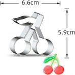 Yaci Shop A-27 Stili Meyve Çerez Kesici Kalıp Paslanmaz Çelik Muz Çilek Elma Bisküvi Kalıbı Fondan Kek Pirinç Topu Kalıp Pişirme Mutfak Gereçleri (Yurt Dışından) - Kurabiye Kalıbı - Beyaz