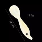 Yaci Shop Balık Şekli Stili 1 Adet Doğal Coell Dondurma Kahve Kaşığı Havyar Kaşığı Sedef Deniz Kabukları Karıştırma Kaşığı Çay Kaşığı Mutfak Aracı (Yurt Dışından) - Renkli
