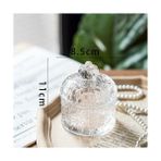 Yaci Shop Ben Stil Fransız Sanat Lüks Renkli Cam Saklama Kavanoz Aromaterapi Kapaklı Şişe Minimalist Ev Pamuklu Çubukla Mücevher Saklama Kutusu (Yurt Dışından) - gıda saklama şişeleri