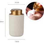 Yaci Shop Beyaz-2 Tarzı 310ML Seramik Banyo Şişeleri Şampuan Kavanozları Saç Kremi Sıvı Sabunluklar Cam Boş Konteyner Pompası Basın Banyo Aksesuarları (Yurt Dışından) - Renkli