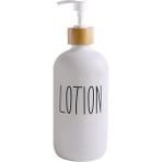 Yaci Shop Beyaz Losyon Stili Mat Siyah Cam Bulaşık Sabunu Şişesi Ahşap Pompalı Sıvı Sabunluk El Sabunu Losyon Kabı Doldurulabilir Kavanoz Mutfak Için (Yurt Dışından) - Renkli - 1