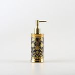 Yaci Shop Beyaz Stil Altın Desen, Seramik, El Dezenfektanı Şişesi, Banyo, Sabunluk, Boş Ev Duş Jeli Şişesi, Losyon Şişesi (Yurt Dışından) - Renkli - 1
