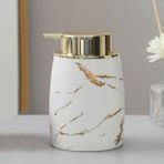 Yaci Shop Beyaz Stil El Dezenfektanı Basın Şişesi High-End Duş Jeli Şişesi Otel Seramik Banyo Alt Şişeleme Dolum Taşınabilir Sıvı Sabun Şişesi (Yurt Dışından) - Renkli - 1