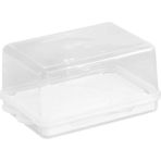 Yaci Shop Beyaz Stil Tereyağı Bulaşıklık Kapaklı Tepsi Bıçağı Peynir Sunucusu Sebzelik Şeffaf Kap M6CE (Yurt Dışından) - gıda saklama şişeleri - Renkli